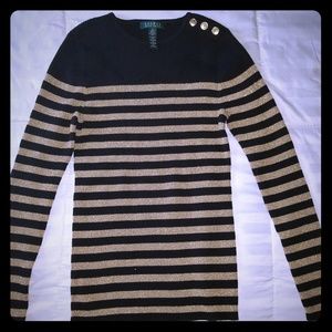 Black and gold Ralph Lauren sweater